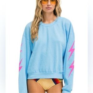 4 Bolt Relaxed Crewneck Sweatshirt
